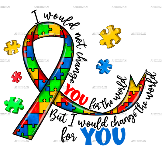 Autism Ribbon-1 DTF Transfer