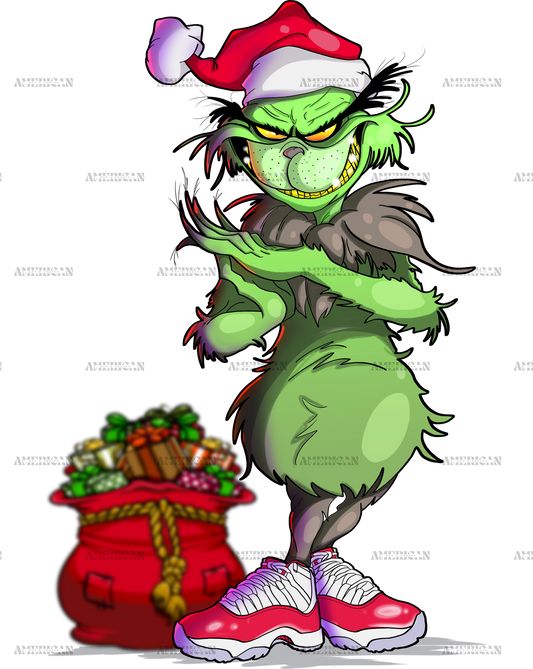 Bad Grinch DTF Transfer