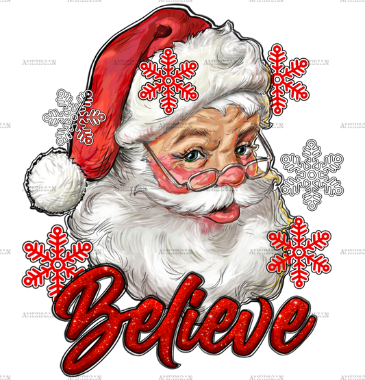 Believe Santa DTF Transfer