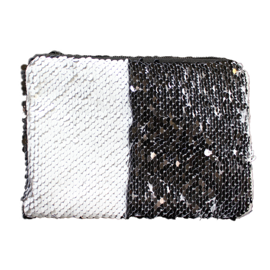 Sequin Cosmetic Bag with Sublimation Surface