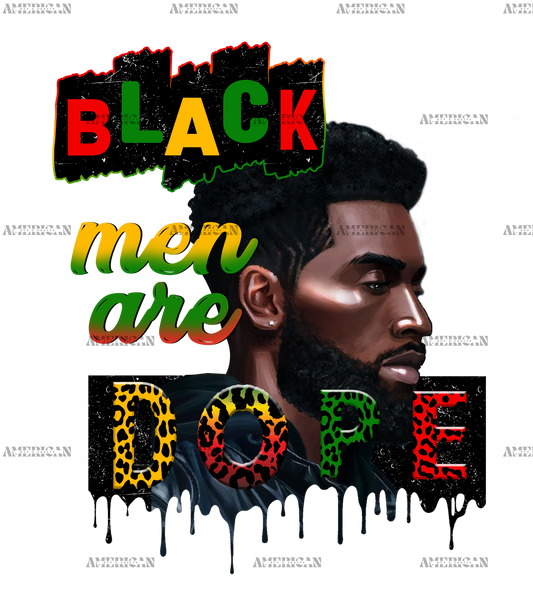 Black Men Are Dope DTF Transfer