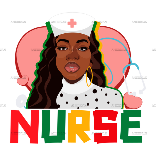 Black Nurse DTF Transfer