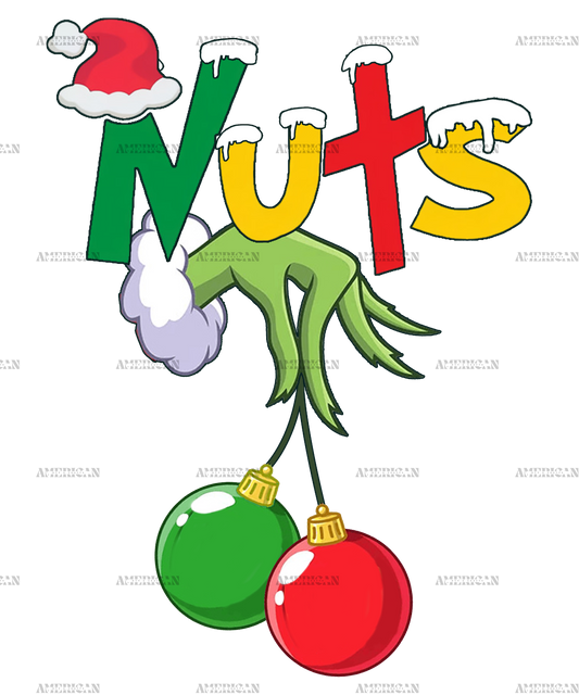 Grinch Nuts DTF Transfer