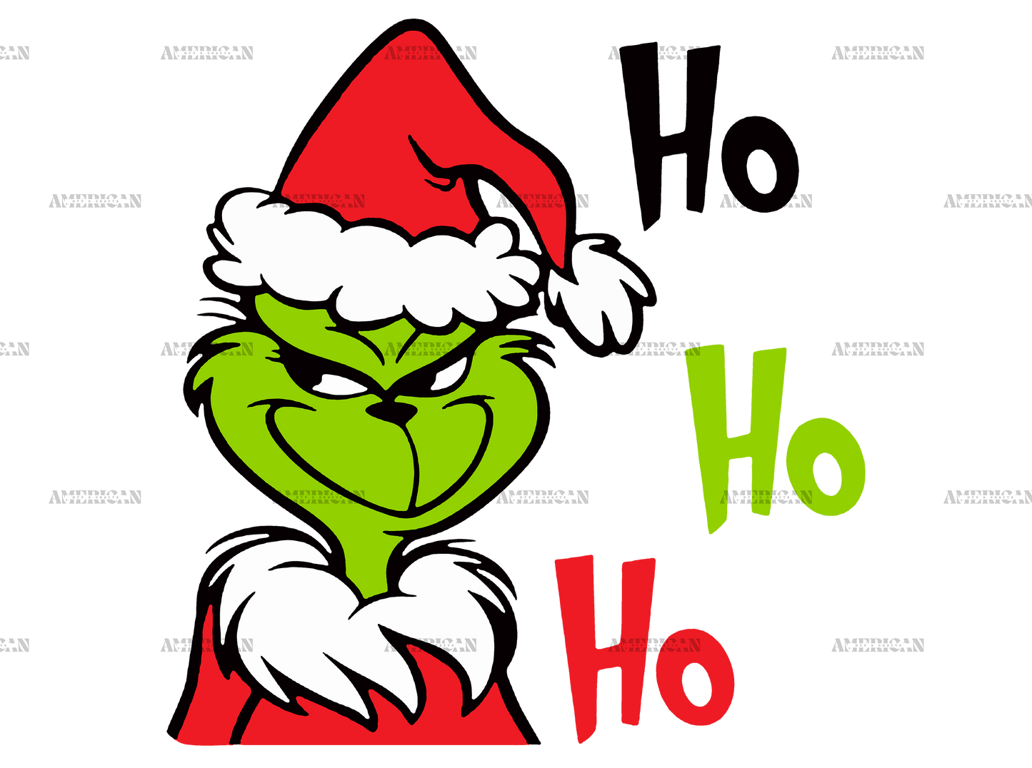 Grinch HoHoHo-3 DTF Transfer