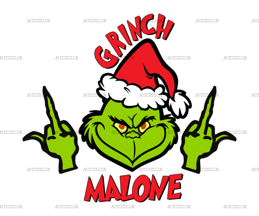 Grinch Malone DTF Transfer