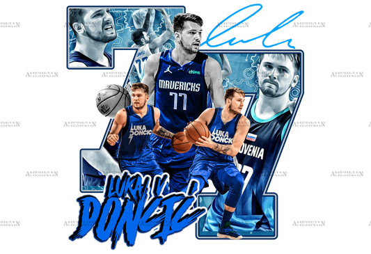 Luke Doncic DTF Transfer