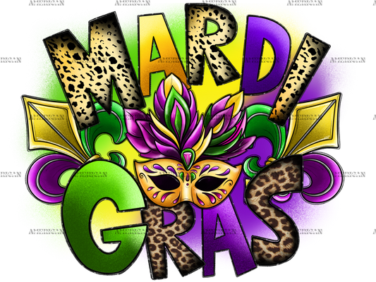 Mardi Gras Neo DTF Transfer