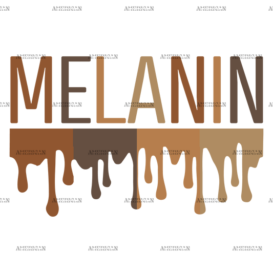 Melanin Dripping DTF Transfer