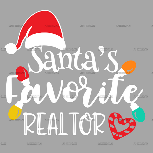 Santas Favorite Realtor  DTF Transfer