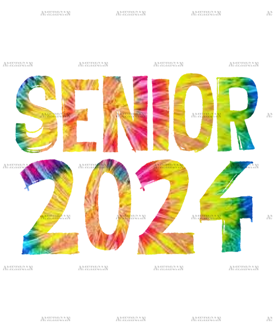 Senior 2024 Tiedye-2 DTF Transfer