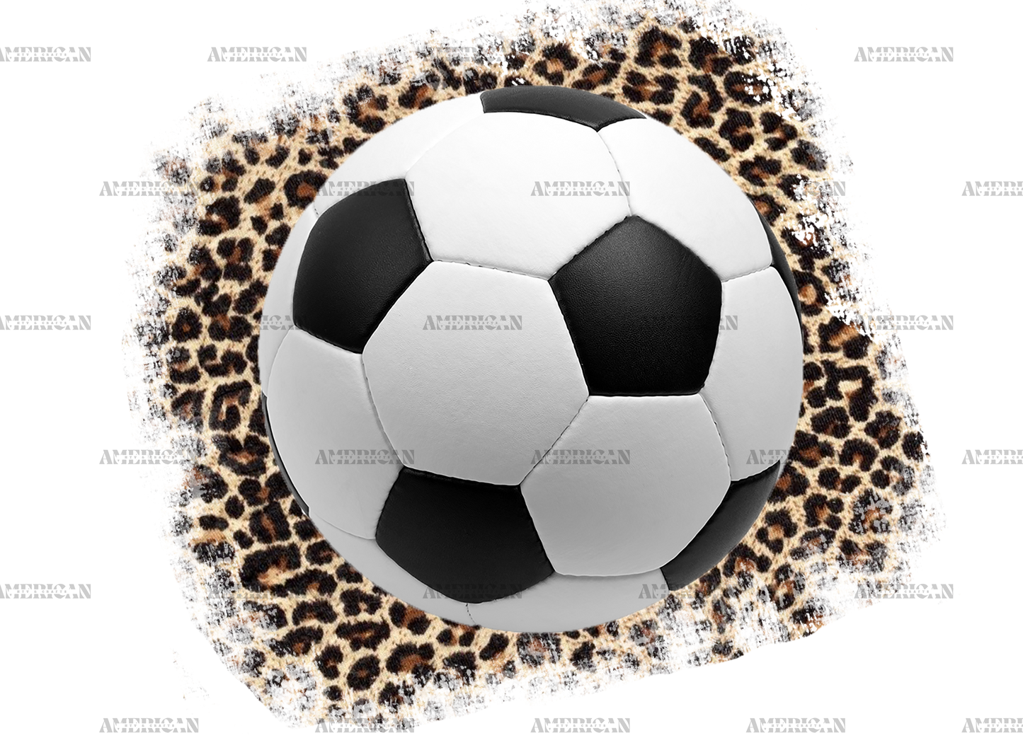 Soccer Leopard Splash DTF Transfer