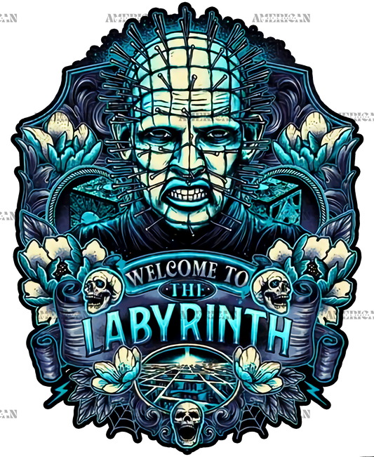 Welcome To Labyrinth Pinhead DTF Transfer