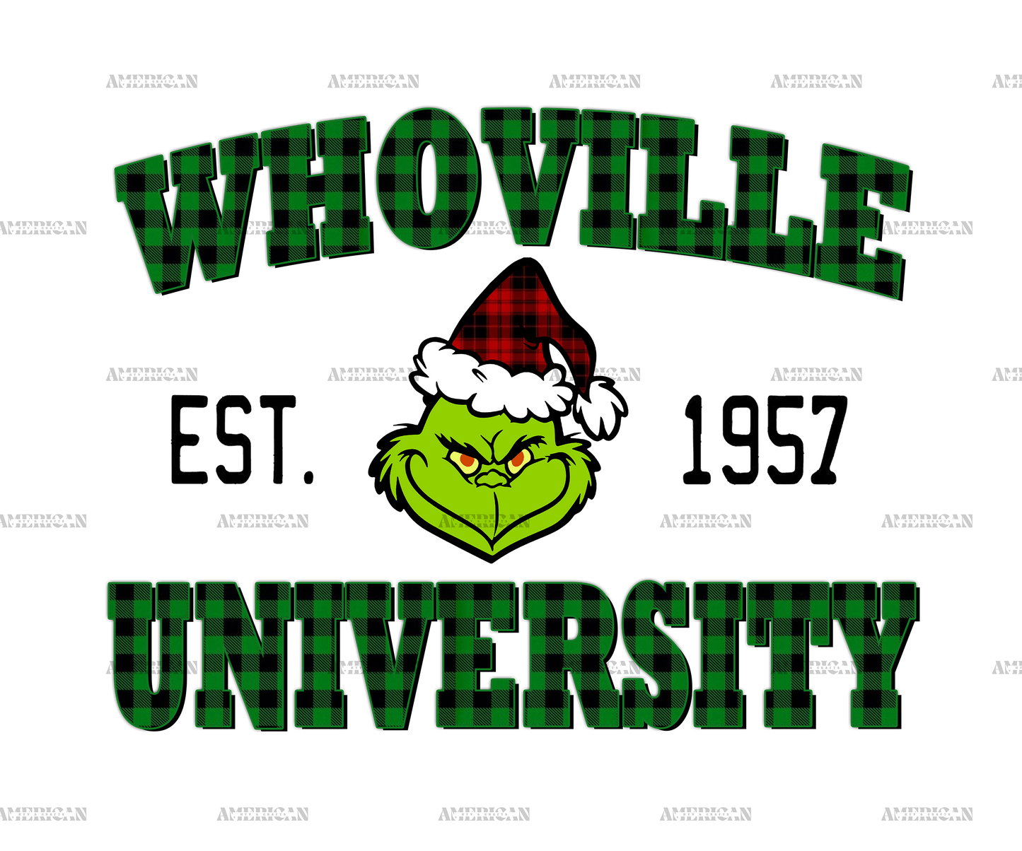 Whoville University DTF Transfer