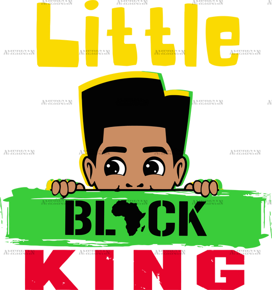 Little Black King DTF Transfer