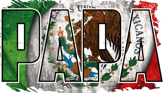 Mexican Flag Papa Dtf Transfer