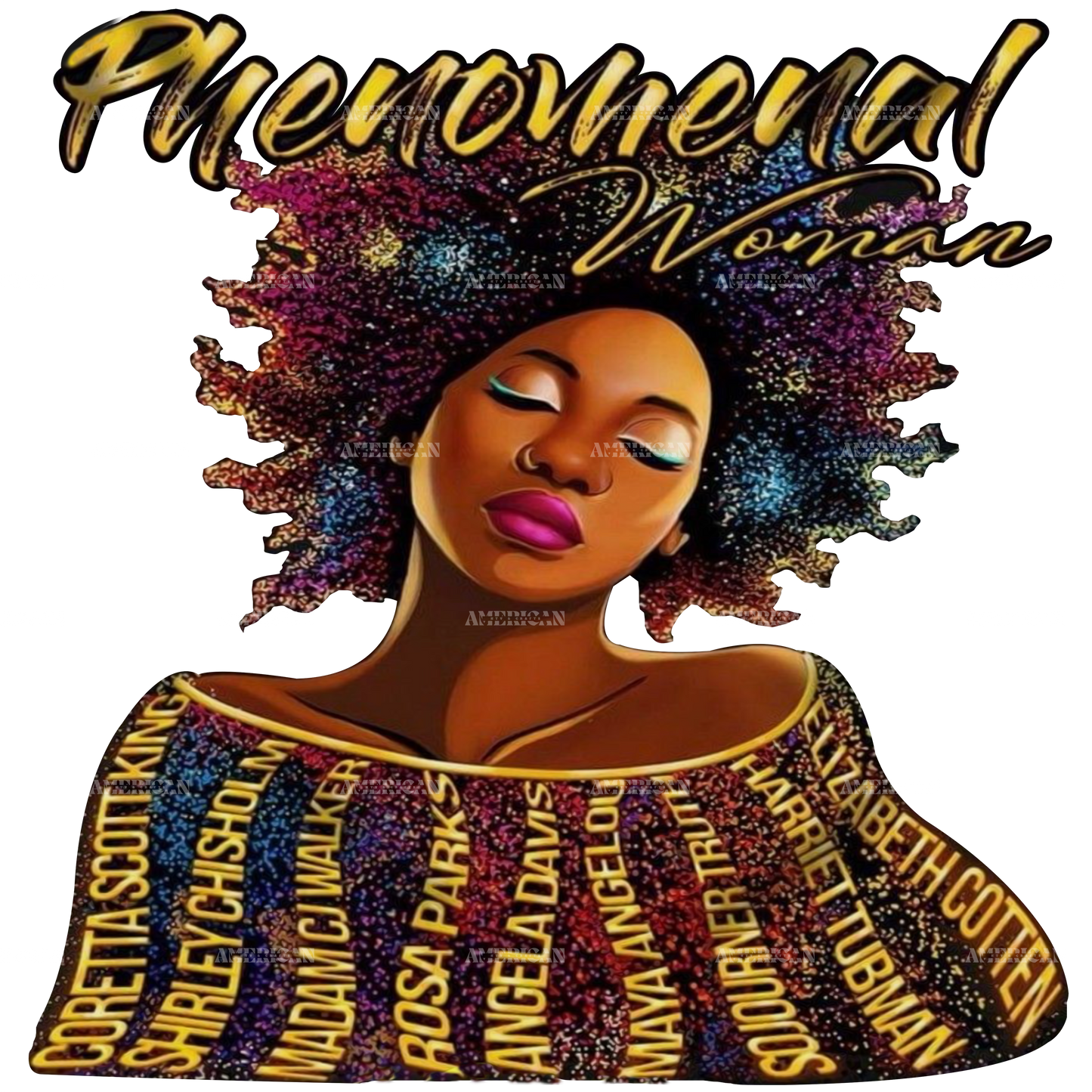 Phenomenal Women DTF Transfer