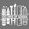 100 Days Of School Stationery-3 DTF Transfer
