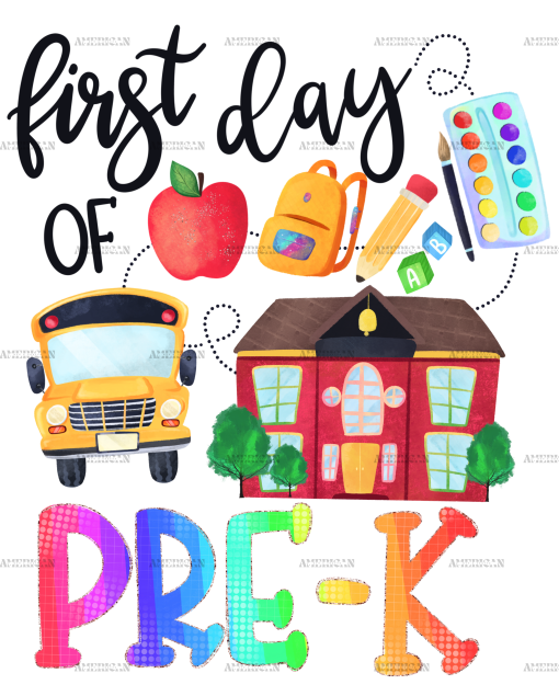1st Day Of Pre-K DTF Transfer