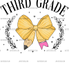 3rd Grade Bow DTF Transfer
