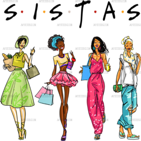 Afro Sistas DTF Transfer