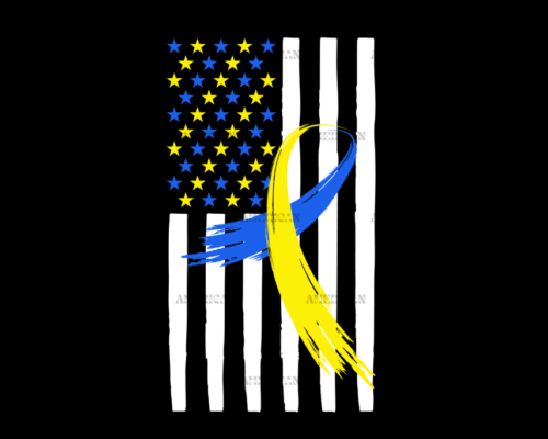 American Flag Down Syndrome-3 DTF Transfer