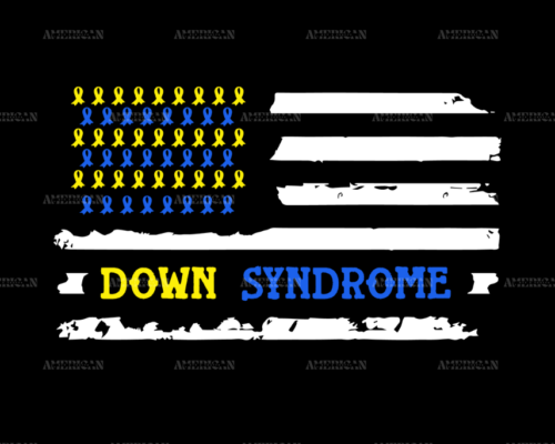 American Flag Down Syndrome-6 DTF Transfer