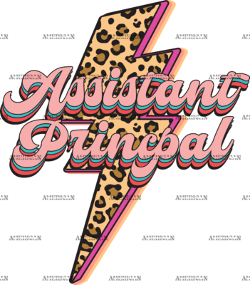 Assistant Principal Bolt  DTF Transfer