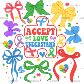 Autism Awareness-10 DTF Transfer