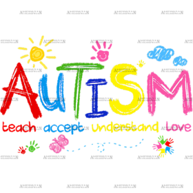 Autism Awareness Art DTF Transfer