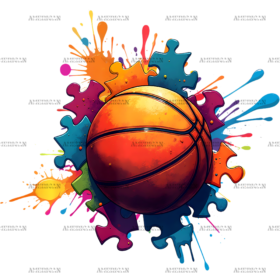 Autism Basketball DTF Transfer