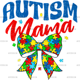 Autism Mama-5 DTF Transfer