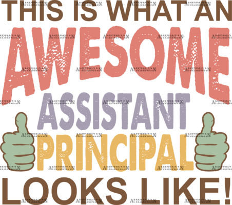 Awesome Assistant Principal DTF Transfer