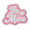 Be Mine Pink Glitter Patch (Large/Chenille)