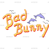 Bad Bunny Fish DTF Transfer
