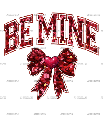Be Mine Bow DTF Transfer