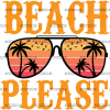 Beach Please Goggles DTF Transfer