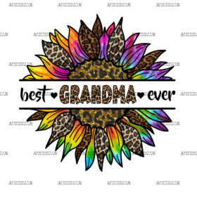 Best Grandma Ever DTF Transfer