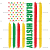 Black History Flag-2 DTF Transfer