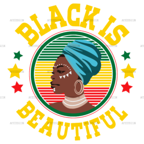 Black Is Beautiful DTF Transfer