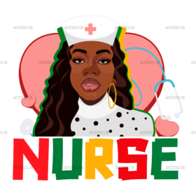 Black Nurse DTF Transfer