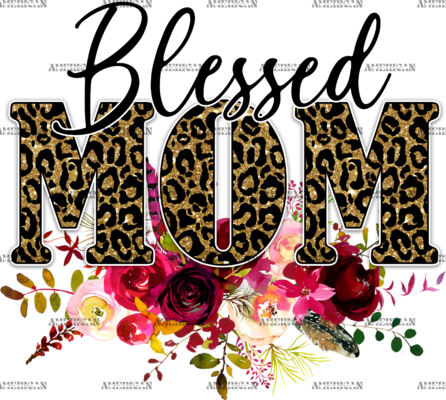 Blessed Mom DTF Transfer