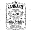 Cannabis Indica Sativa-02 DTF Transfer