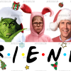 Christmas Friends UV DTF Transfer