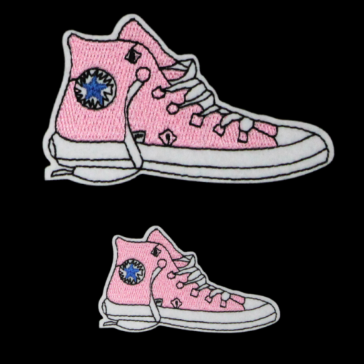Pink Converse Shoe Patch (Small/Embroidery)