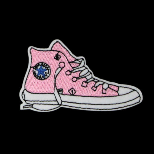 Pink Converse Shoe Patch (Small/Embroidery) - Image 2
