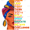 Dream Like Martin Afro Girls Black History Month DTF Transfer