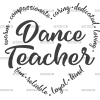 Dance Teacher Heart DTF Transfer