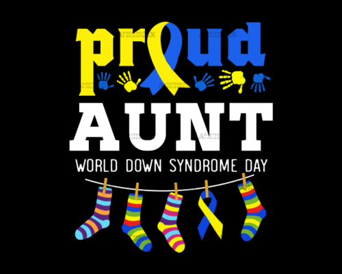 Down Syndrome Aunt DTF Transfer