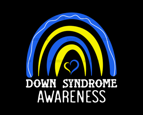 Down Syndrome Awareness Rainbow-2 DTF Transfer