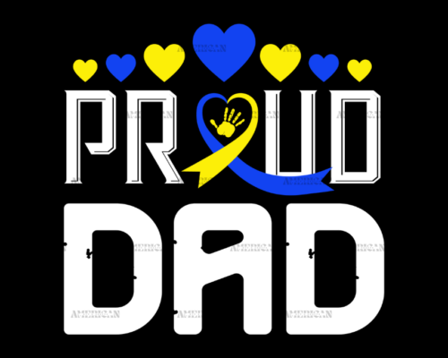 Down Syndrome Proud Dad DTF Transfer